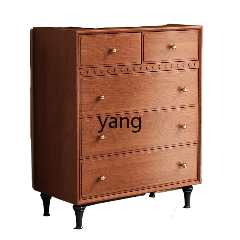 

LTT chest retro bedroom five or six chest cabinet living room storage wall drawer cabinet