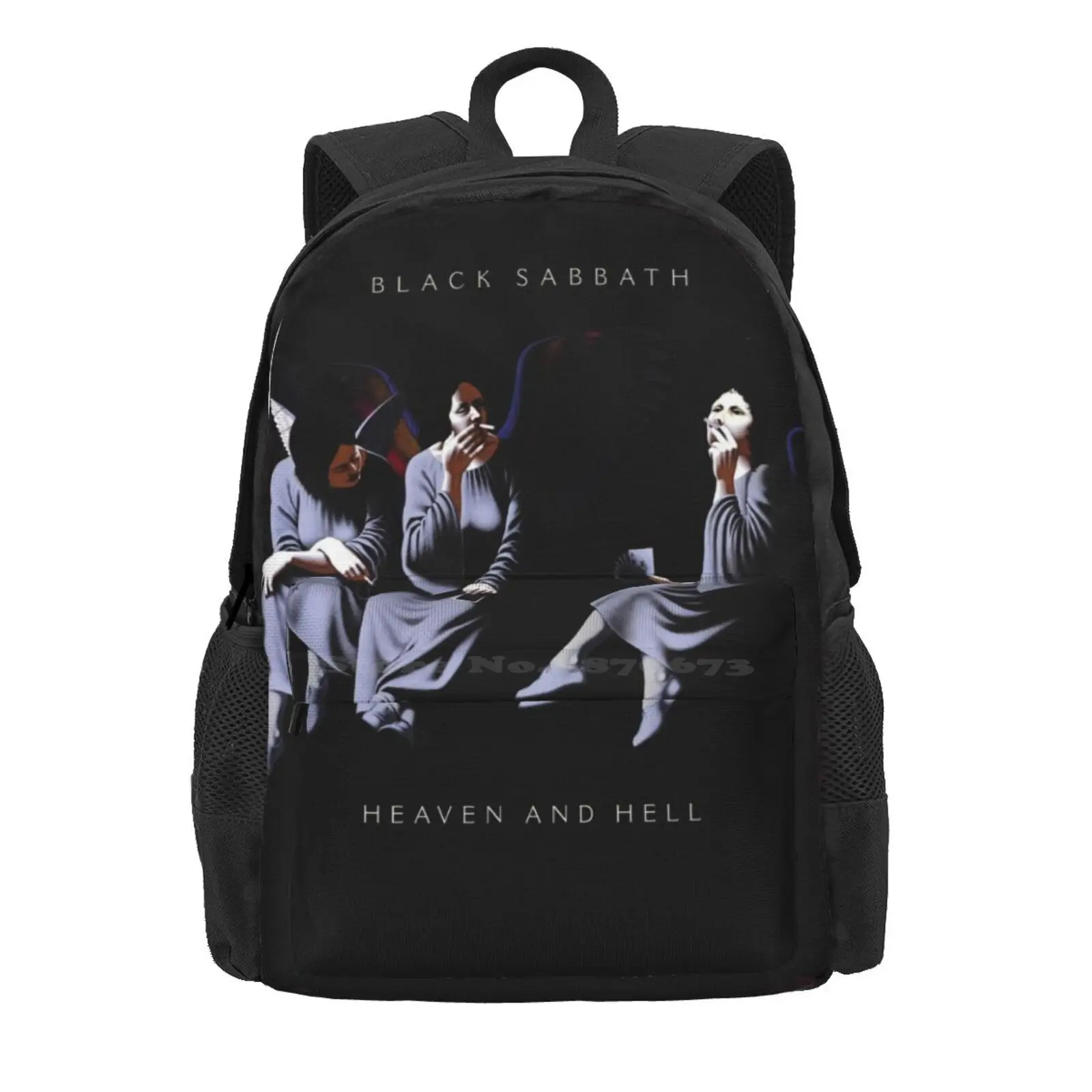 Heaven Black Hell Hot Sale Schoolbag Backpack Fashion Bags Wallpaper Sabbath Cover Sabbath Album Angel Sabbath Popular Sabbath