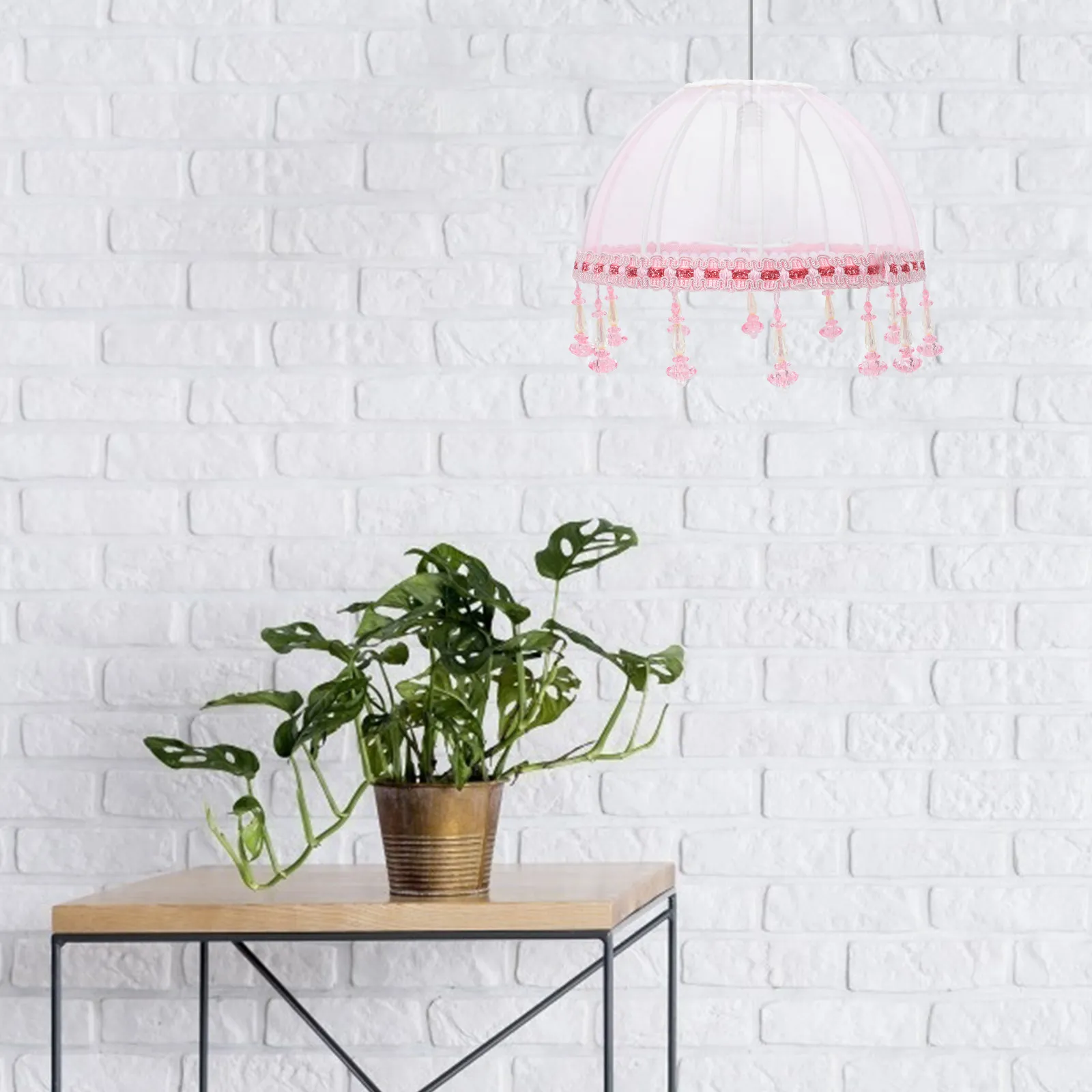 

Премиальный тканевый абажур с прозрачным сетчатым дизайном для спальни, гостиной, создания романтической теплой атмосферы, декора для свадеб и вечеринок