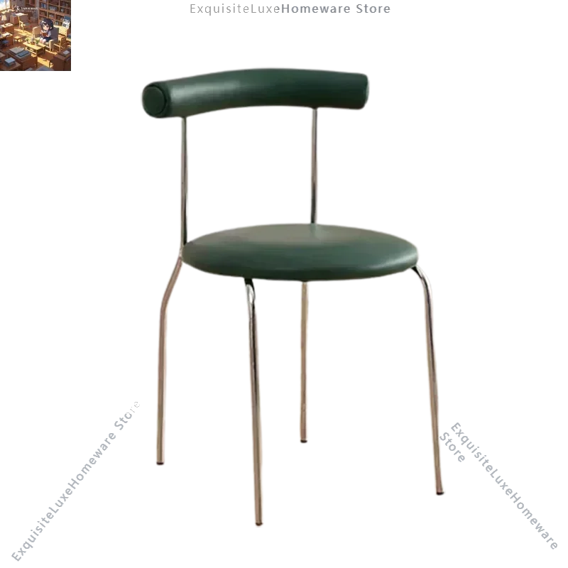Trendy European Dining Chairs White Nordic Metal Office Dining Chairs Modern Luxury Muebles Para El Hogar Home Furniture