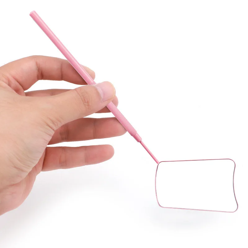 New Eyelash Mirror Grafting Lashes Magnifying Mirrors Beauty Long Handle For Checking False Eyelashes Extension Makeup Tools