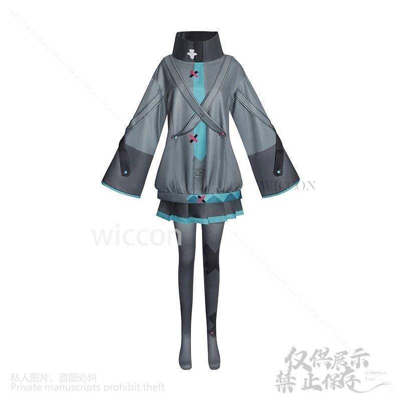 لعبة مشروع Sekai Cos أنيمي فيلم Kowareta Sekai Utaenai Mikuu Jirai Kei الفتيات Cutecore فستان لطيف الباروكات مخصص # &EDGYYCos@!