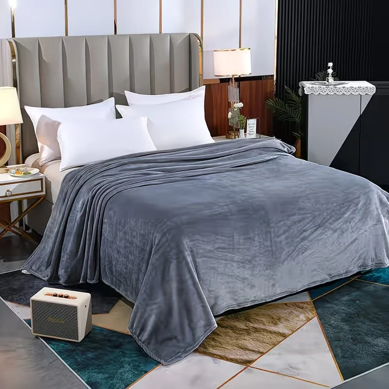 Flannel Fleece Blanket Soft Warm Cozy Throw Blanket for Couch Bed Sofa Winter Christmas Gift