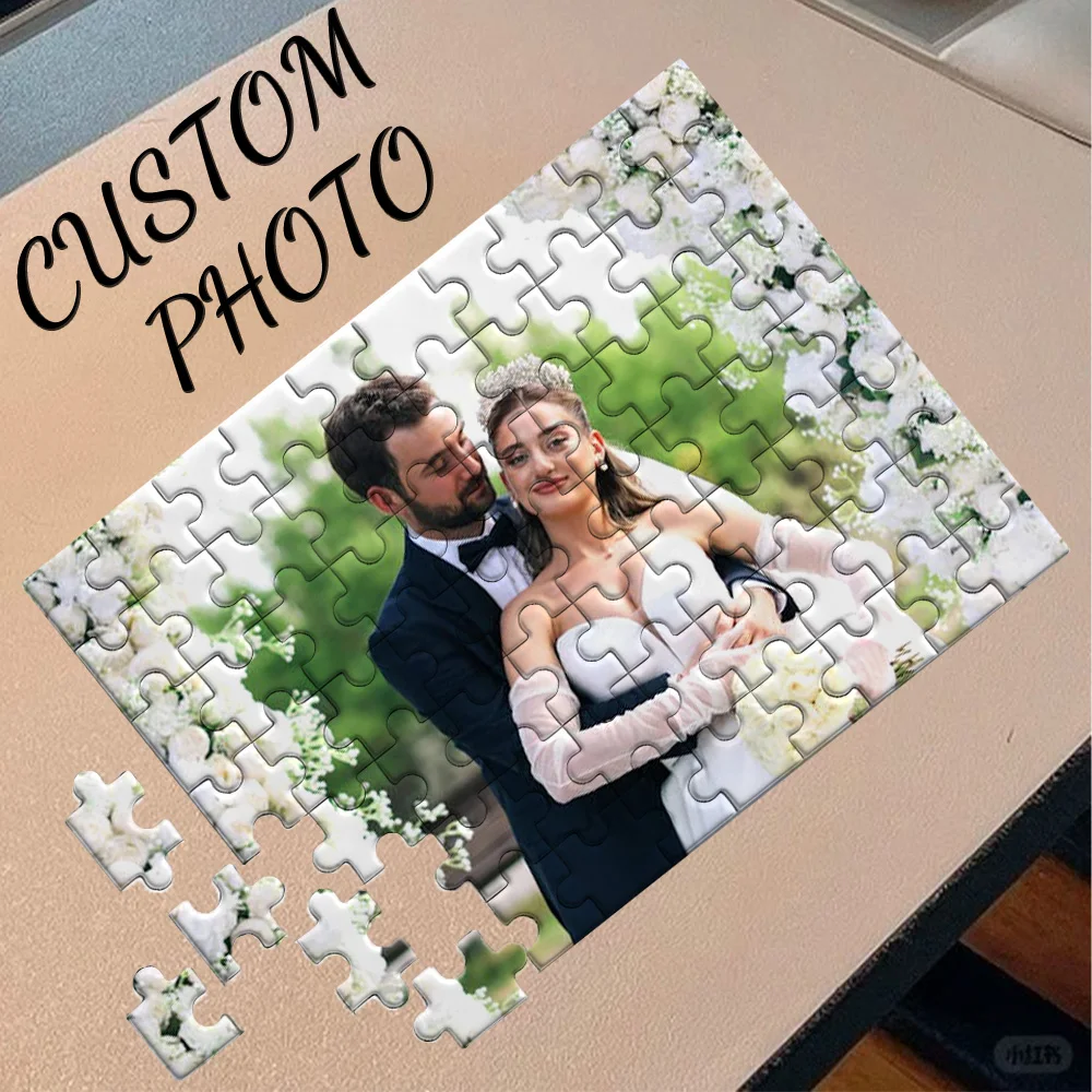 【Maßanfertigung】Gerahmte Holzpuzzles, personalisierte Abschluss-Fotopuzzles als Geschenke, personalisiert, Holzrahmen in verschiedenen Farben und Größen, Geschenke