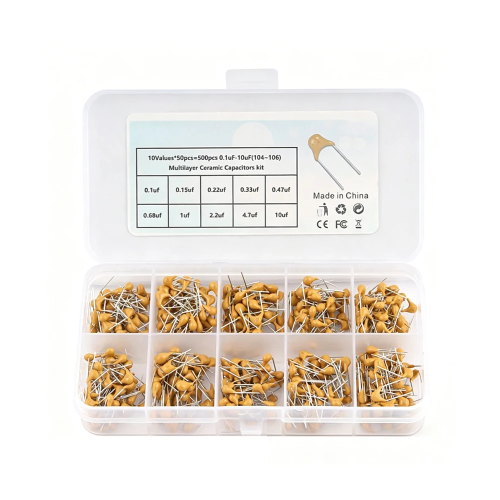 kit-de-capacitores-ceramicos-multicamadas-500-pecas-com-10-valores-01uf-10uf-104-106-dip-mlcc-para-reparo-eletronico-diy