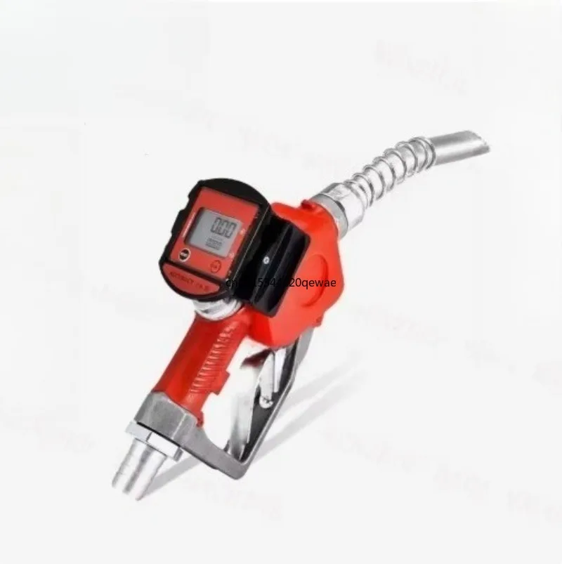 K28 Digital Flow Meter Fueling Nozzle Diesel   Fuel Gun Oil Fill Nozzle Aluminum Refuel Injection Tools New