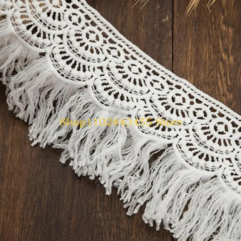 49MC Lace Ribbon Wedding Decoration جميل هدايا تعبئة البوليستر مادة بيضاء