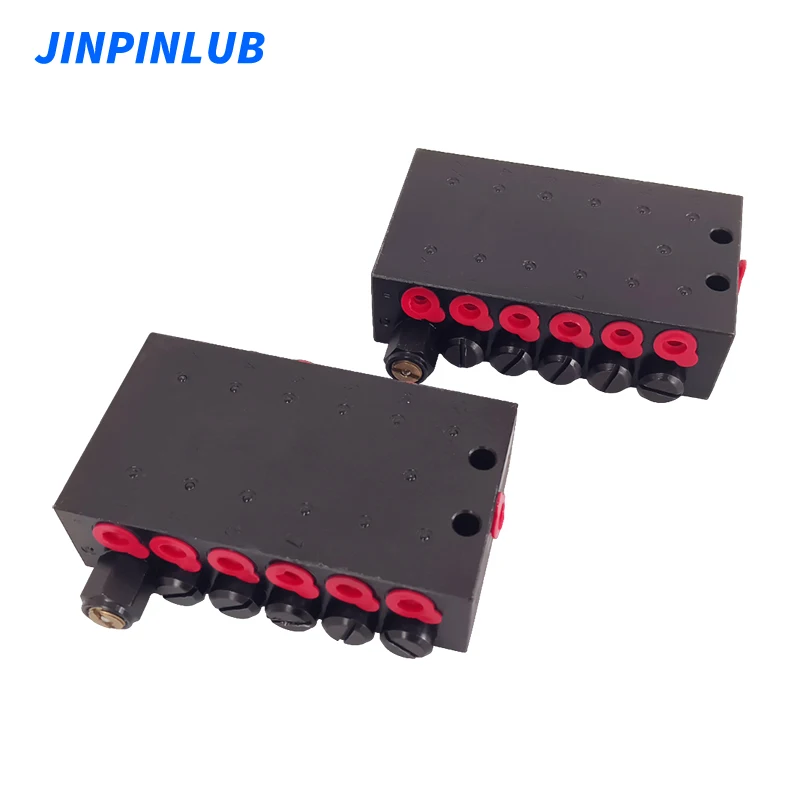 JINPINLUB JSV-12 Progressive Flow Divider Lube Divider Block For Metallurgical Mining Industrie Lube System