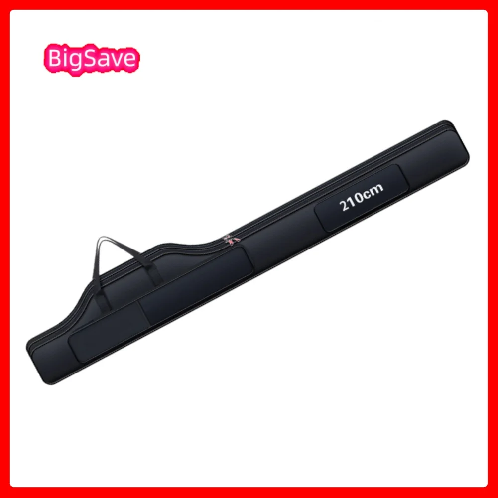 Portable Fishing Bag Folding Fishing Rod Reel Bag Fishing Pole Gear Tackle Tool Carry Case Carrier Travel Storage Bag Organizer
