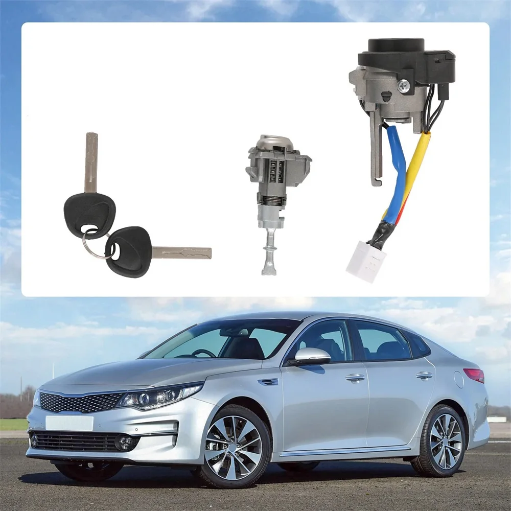1pc Ignition Switch & Door Lock Cylinder 2 Keys Replaces 819001WK00 for Kia Optima 2011-2015 for Kia Rio 2013-2017