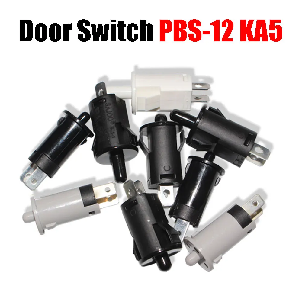 Door Control Switch KA5 12mm 14mm Self Reset Normally Open Closed Refrigerator Disinfection Cabinet Light Wardrobe Door Button