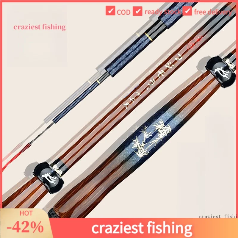 vara de pesca telescopica ultra leve vara de giro vara de corrego suporte de pesca de agua doce bastao de catfish para fly baitcasting japao 01