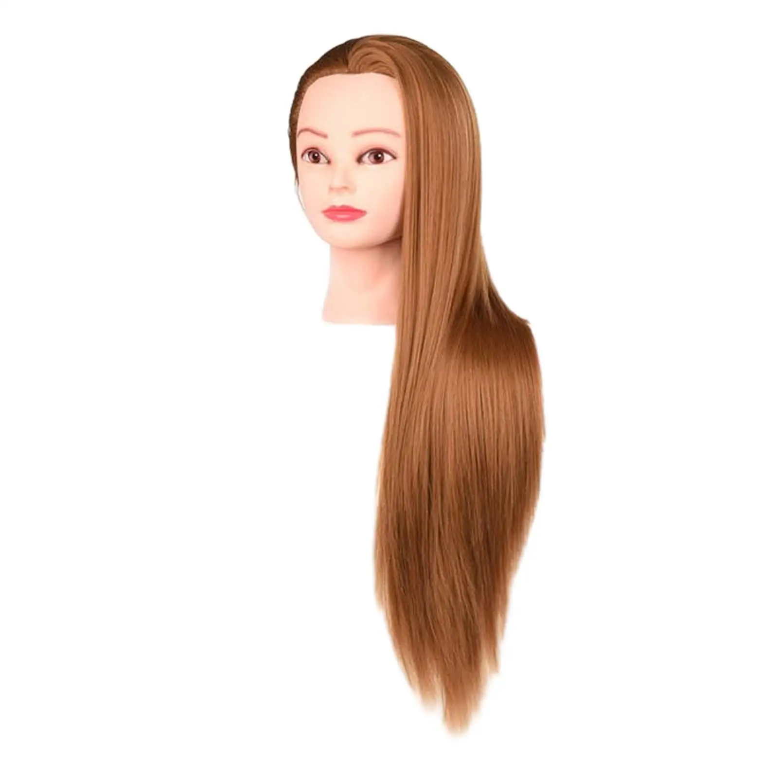 Hair Training Head Manikin Doll Head Practice Tools, Mannequin Head, Long Hair for Braid, Hairdresser Cutting