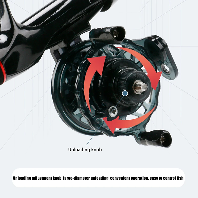 รอกตกปลาแบบพกพาคุณภาพสูง 1 ชิ้ - Ice Fishing Reel บทวิจารณ์และราคา