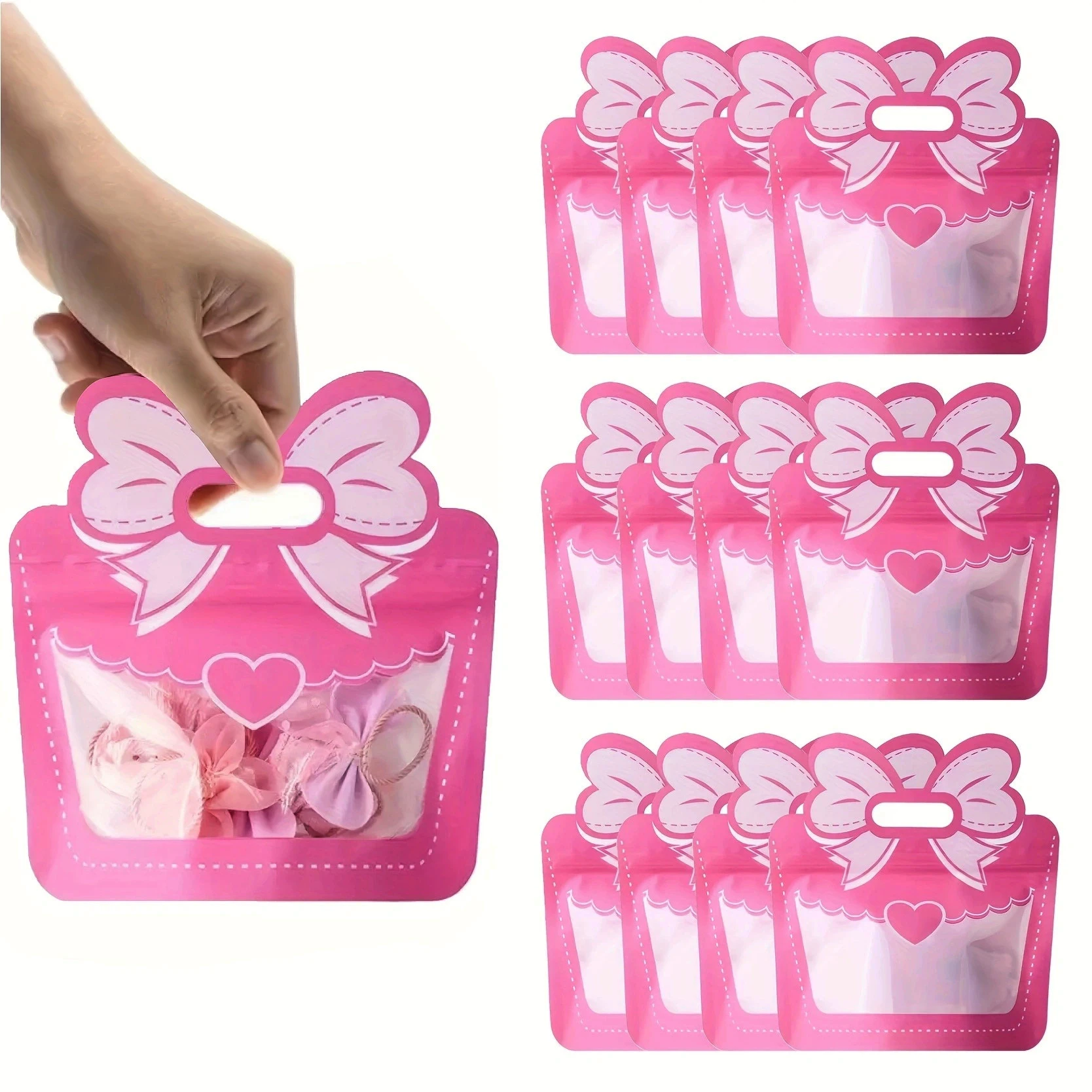 Sacs cadeaux pour cadeaux d'anniversaire, mariage, fournitures de fête, rangement à domicile, emballage de rangement de bijoux, 12 pièces