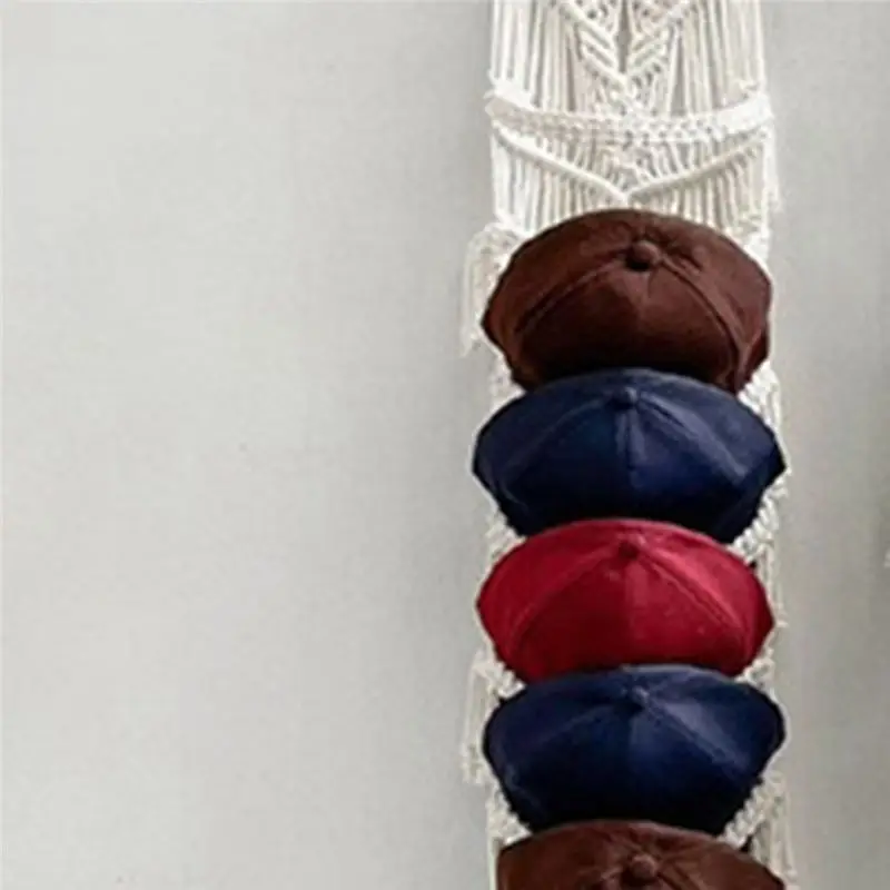 AF93-غطاء كروي شماعات-بوهو مكرامية حامل قبعة جدار قبعة منظم لحامل قبعة بيسبول فوق الباب ، حامل القبعة للجدار ، رف القبعة #5