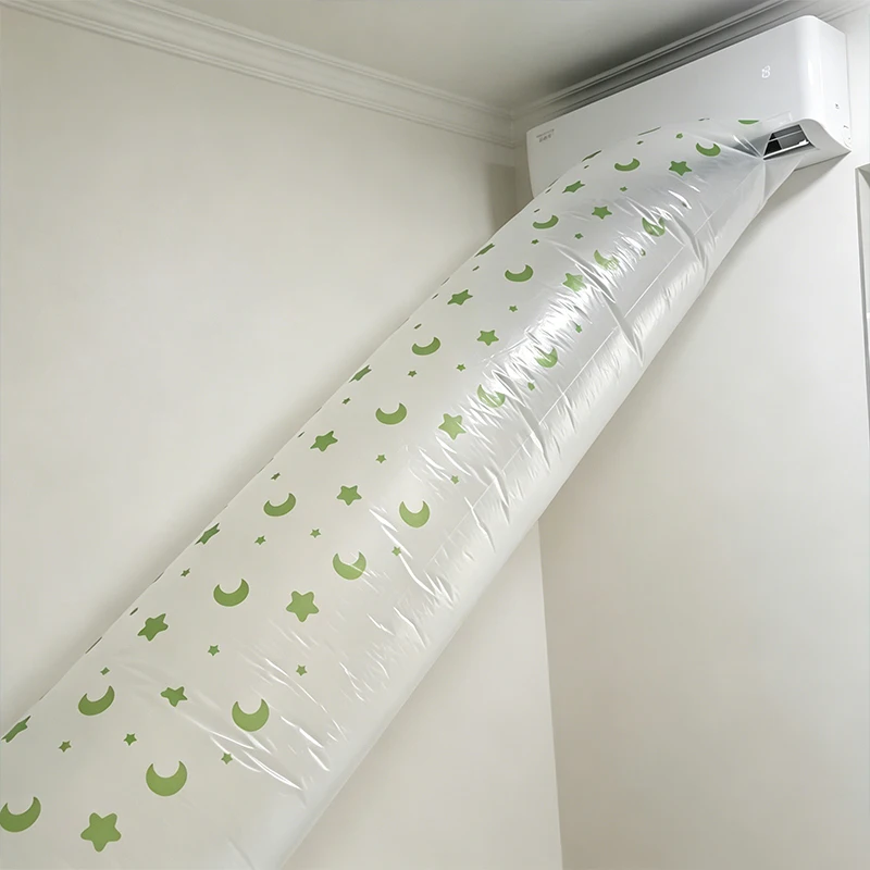 Flexible Air Conditioning Extended Duct Bag Transfer Conveyor Pipe AC Blowing Guide Summer Cool Wind Direction Air Hose Duct