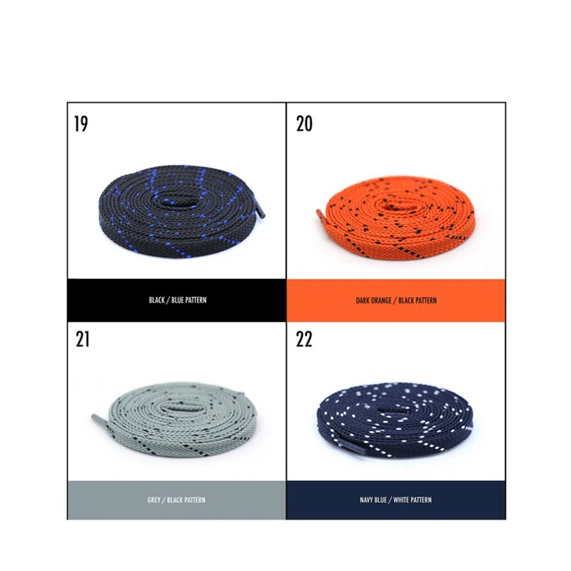 Neue zweifarbige Twill-Schnürsenkel für Sneaker, flaches Schnürsenkelmuster, hochwertige, farbenfrohe Schuhbänder, sportliche, unisex Schnürsenkel, 1 Paar. – Detail 9