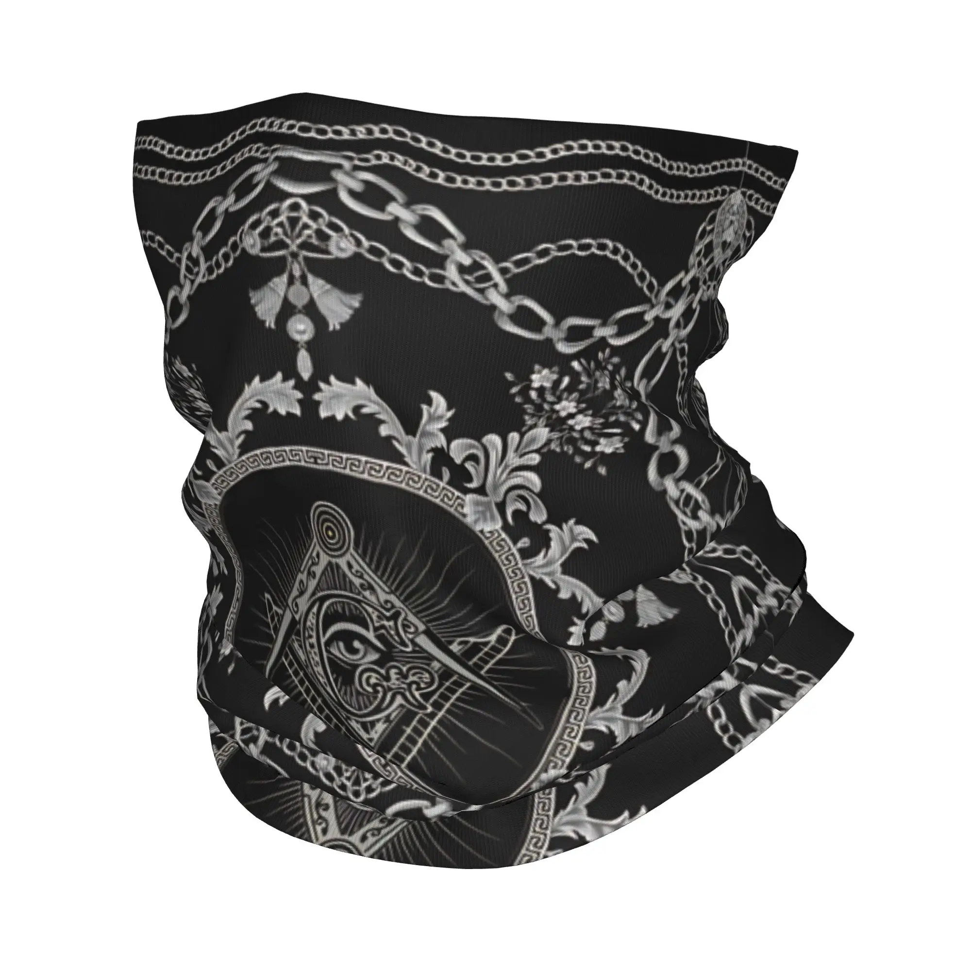 

Freemason Masonic Square And Compass Bandana Neck Cover Print Mask Scarf Multifunctional Face Mask for Men Women Adult Washable