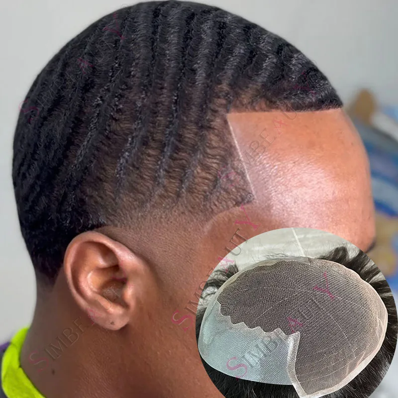 

8 мм 10 мм глубокие вьющиеся волны прочный Q6 кружевной и тонкий PU черный мужской парик дышащий парик из человеческих волос 12 мм 15 мм афро капиллярный протез