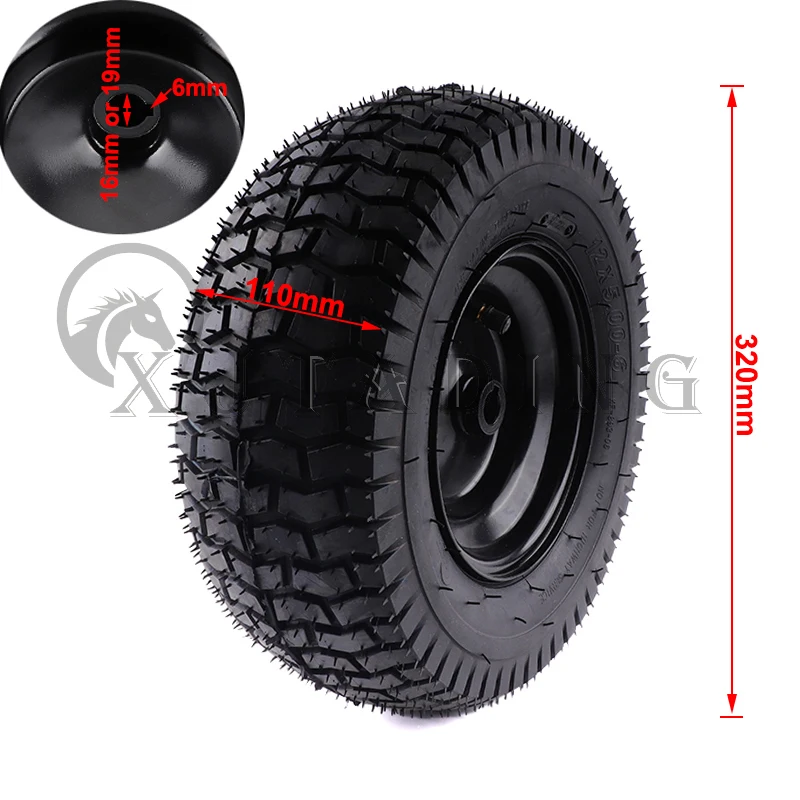 1 Pcs 6 inch road Tyre front /Rear wheel 12x5.00-6 tire &wheel hub For Mini Motobike Scooter Small ATV Motorcycle Accessories