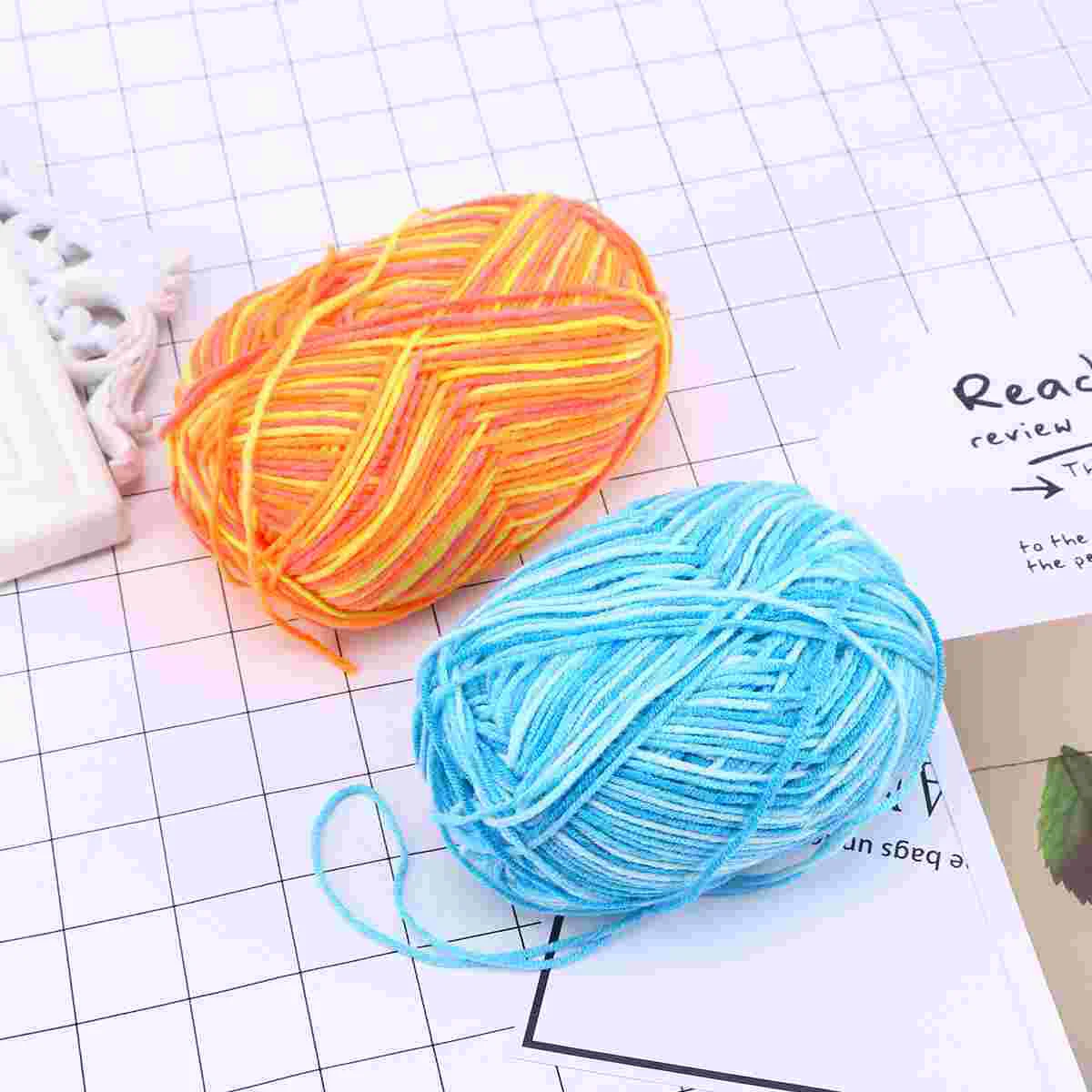 

10 PCS Crochet Thread Cotton Yarn for Knitting Dyed Scarf Needles Milk Medium Thick Baby