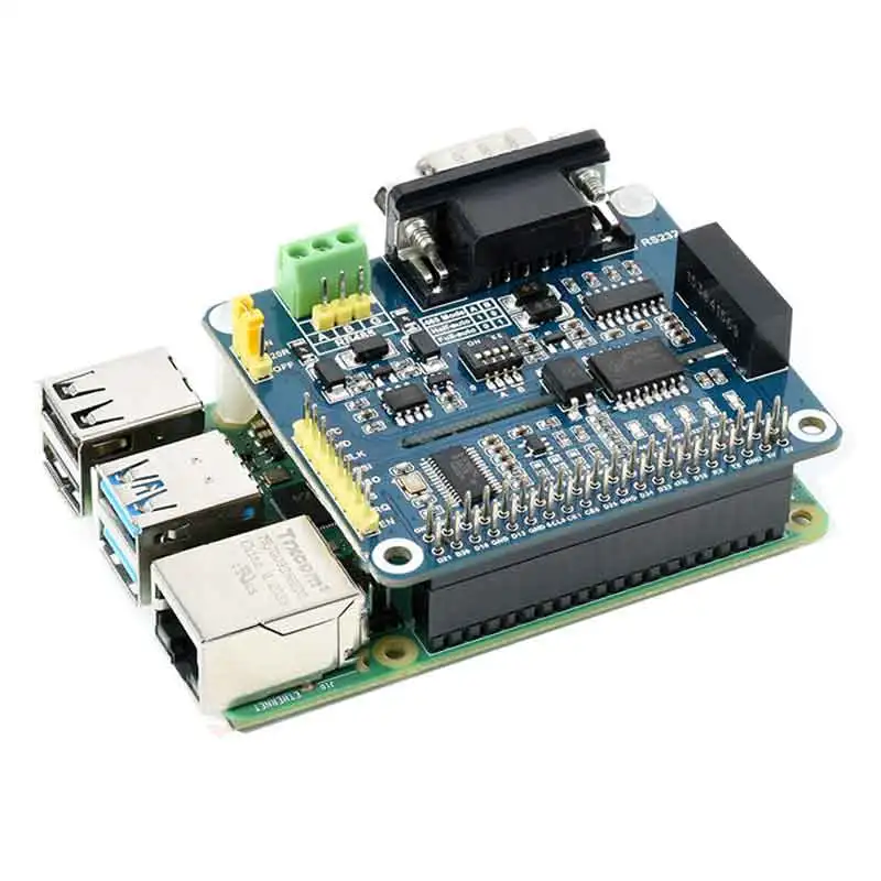 Raspberry Pi RS485 RS232 Isolated Expansion HAT SPI control