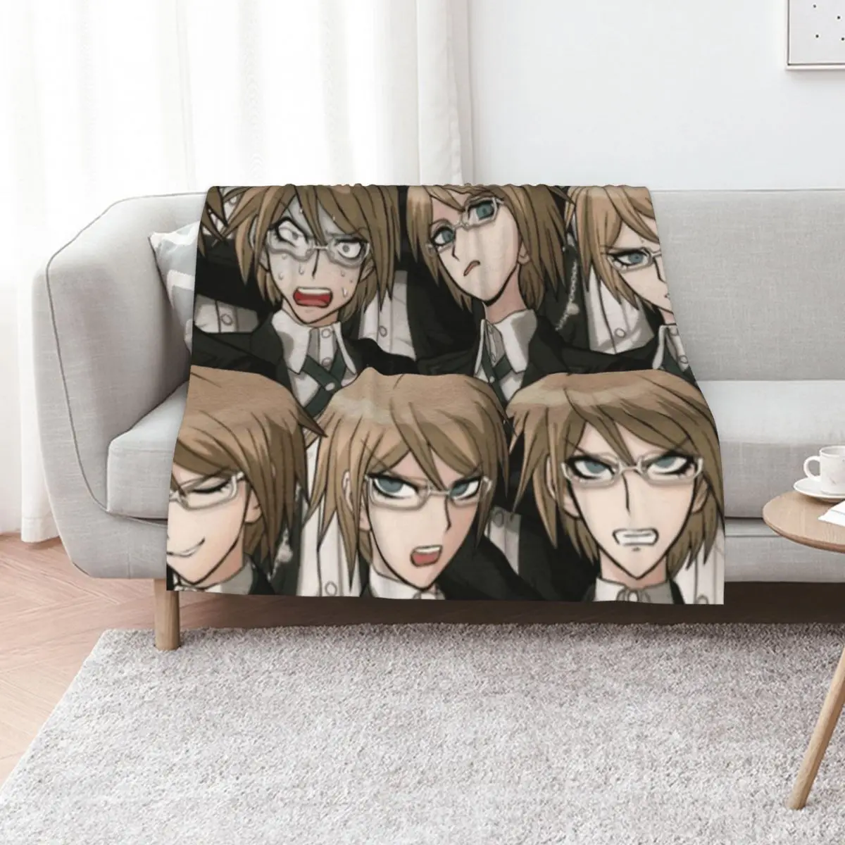 Byakuya Togami Throw Blanket Color Fast Cozy Throw Blanket
