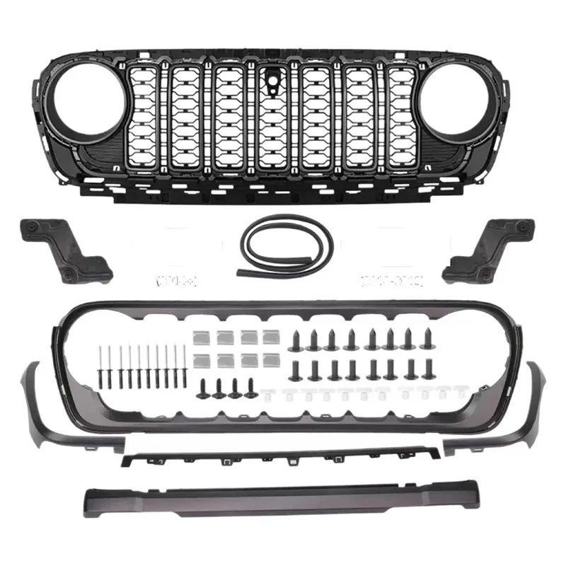 Offroad 4x4 Accessoires Meerdere kleuren 20e verjaardag voorbumper racing grills voor 2018-2025 Jeep Wrangler JL JT - afbeelding 2