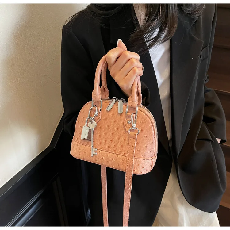 

Exclusive Ostrich Pattern Shoulder Bag - Multi-Way Wearable Purse, Unique & Versatile, Perfect for Daily Use, Women's Fashion