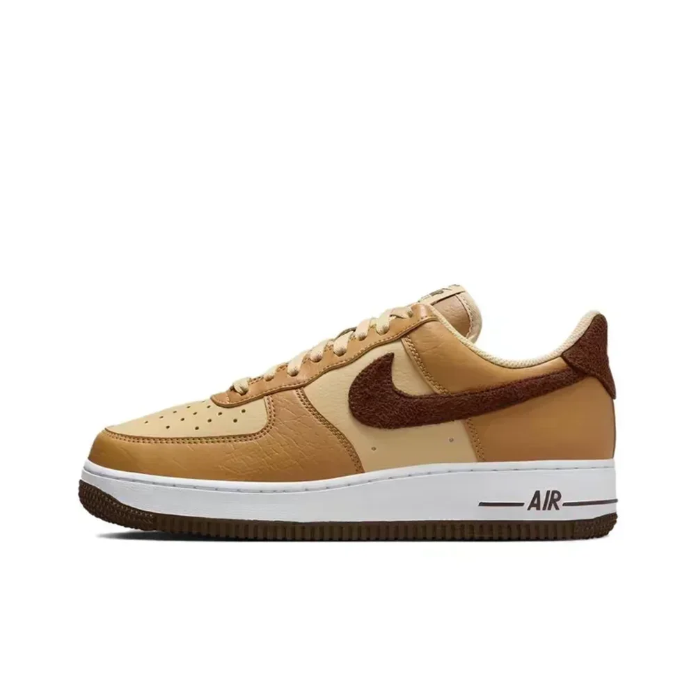 

Nike Air Force 1 07 Fashion Low Top Board Shoes Leathers Brown Men's and Women's Classic Wear-resistant Sneakers HQ3905-200