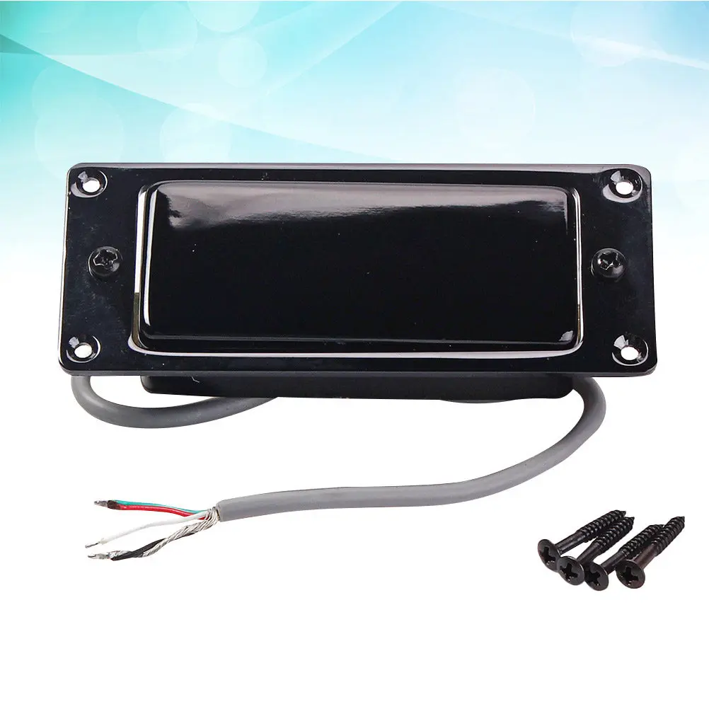 Mini Guitar Pickup Sealed Copper Shell Humbucker High Output Warm Tone 4 Conductor Cable Replacement - view 2