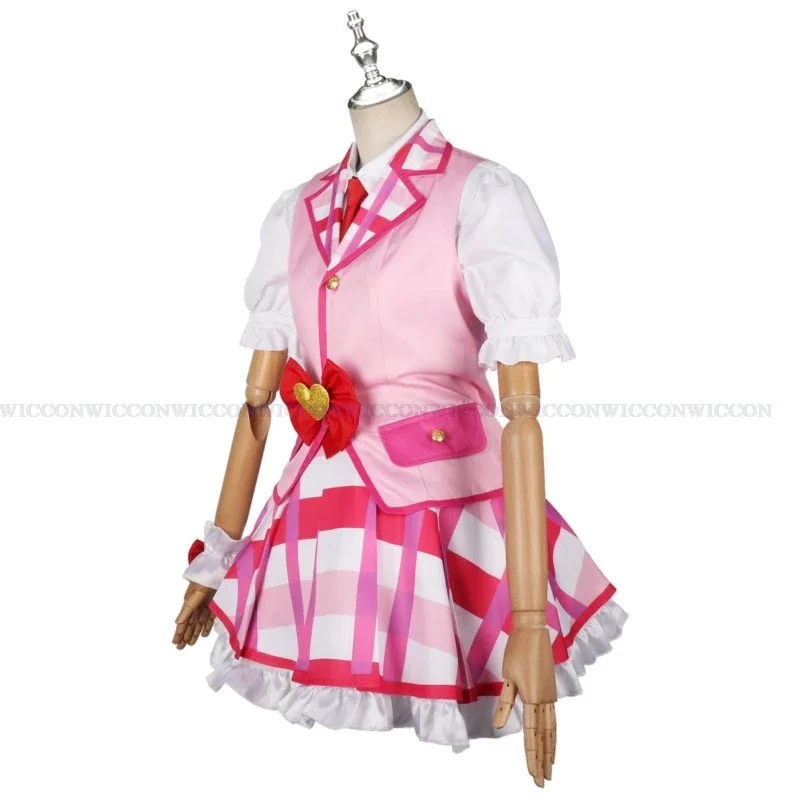 MN1 Todo Yurika Cosplay Anime Aikatsu! Kostium przebranie na karnawał kobiety śliczna Lolite niebieska sukienka Hoshimiya Ichigo peruka impreza z okazji Halloween Uni9 * Jy