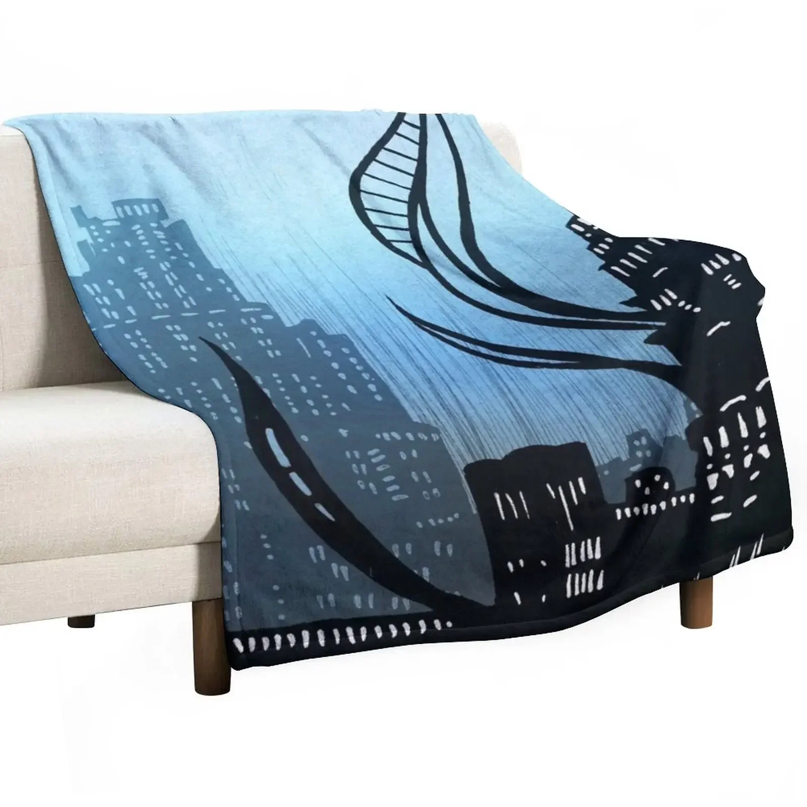 

Amaurot - Inktober Throw Blanket Summer Beddings Large Polar Blankets