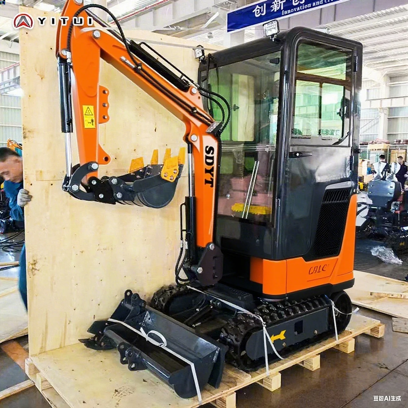 รถขุดขนาดเล็ก 2 ตัน รุ่นล่าสุด มาตรฐานไอเสีย EPA Euro 5 พร้อมบุ้งกี๋ ห้องโดยสารปิดพร้อมเครื่องปรับอากาศและระบบทำความร้อน รองรับการปรับแต่ง