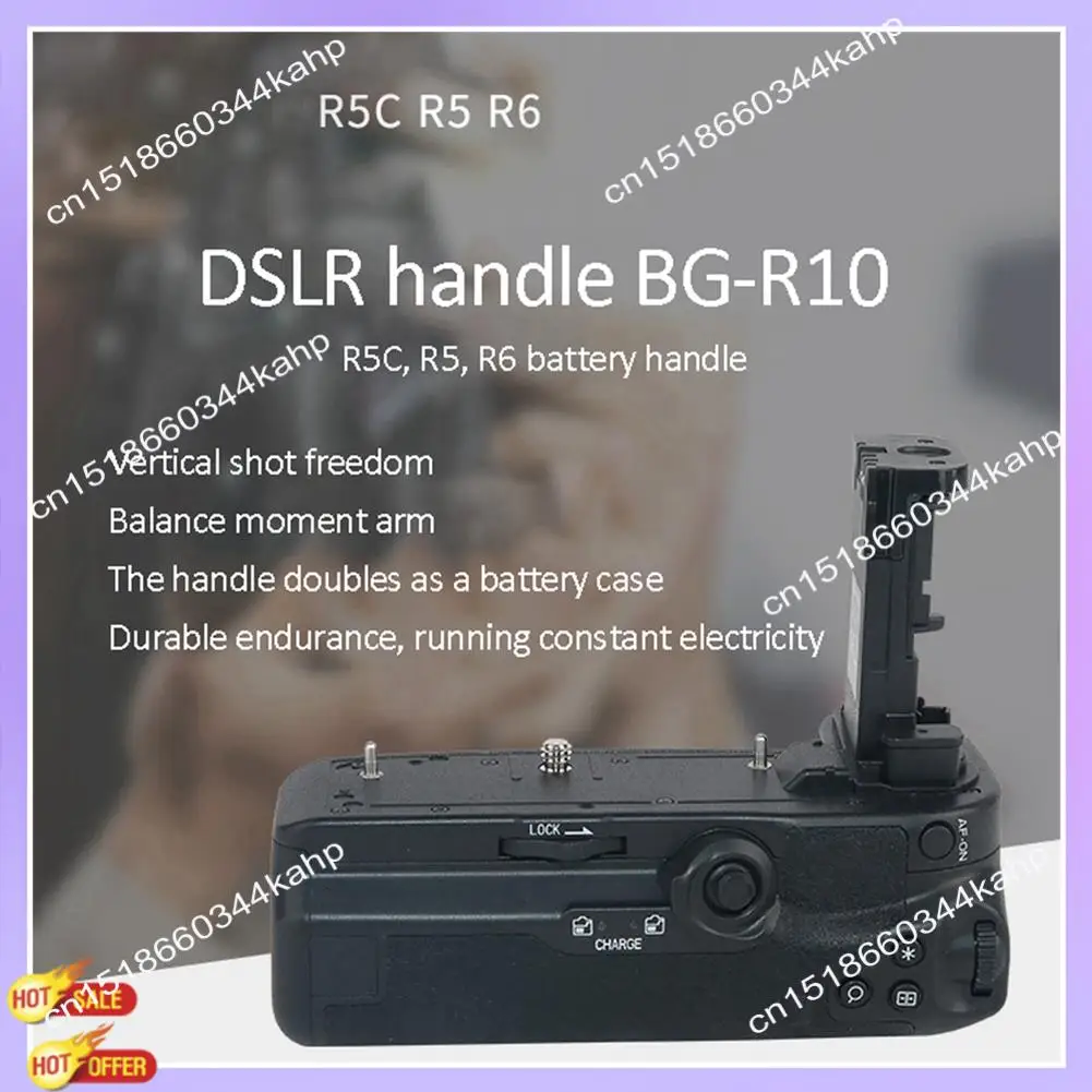 

CLCU 1 Piece BG-R10 Grip Parts Black For Canon EOS R5 R5C R6 SLR Camera Vertical Shooting Grip