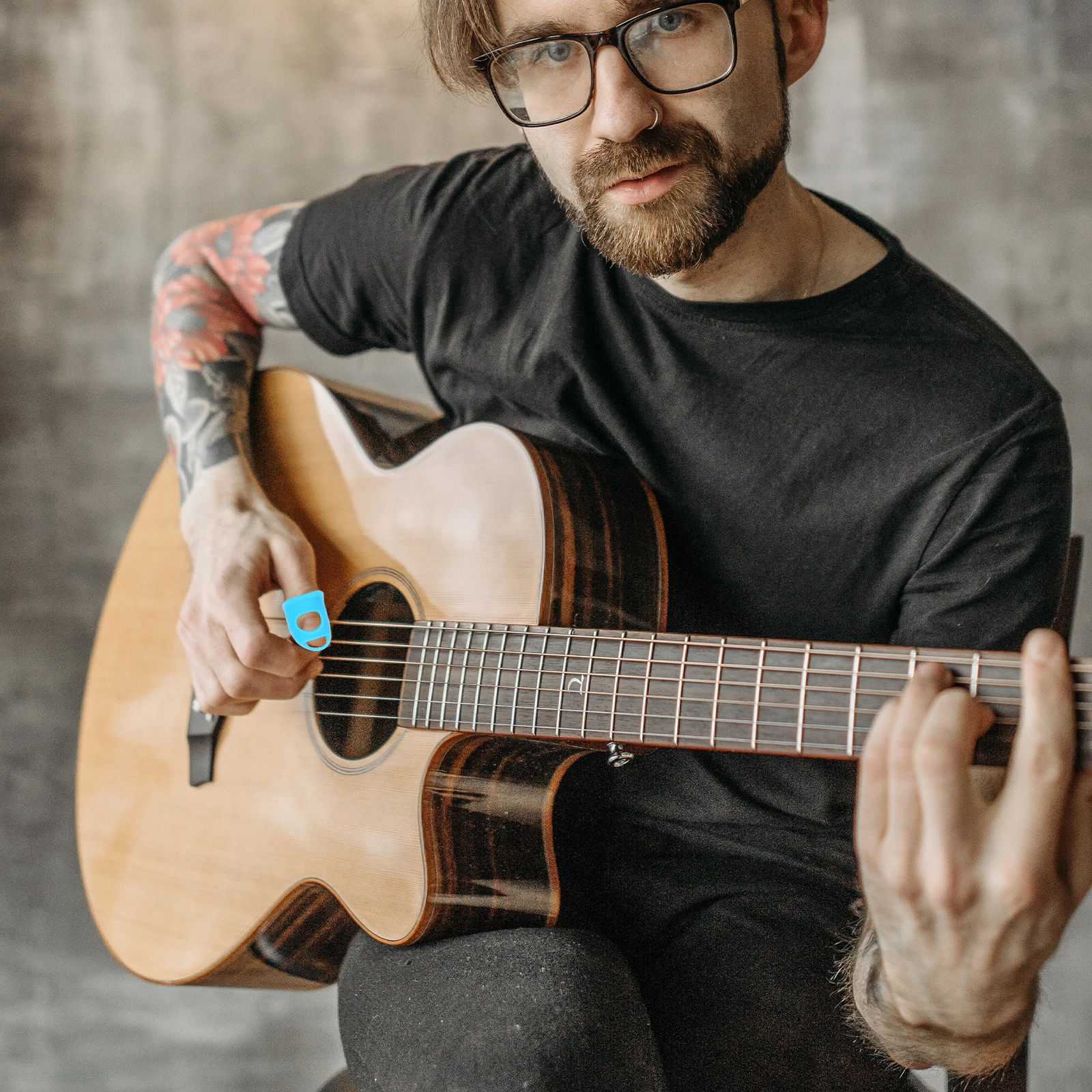 

10Pcs Durable Silicone Guitar Fingertip Protectors for Beginners Xs Size Breathable Comfortable Guitar Fingertip Protectors