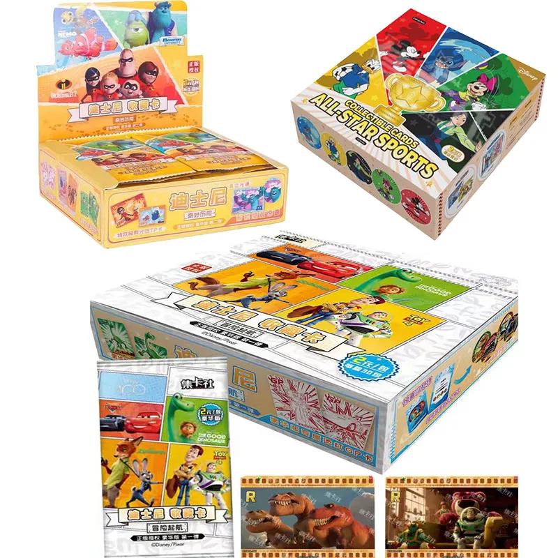 

Genuine Disney Series Trading Cards for Children Mickey Friends Zootopia Stitch Collection Card Kids Toy Holiday Gift