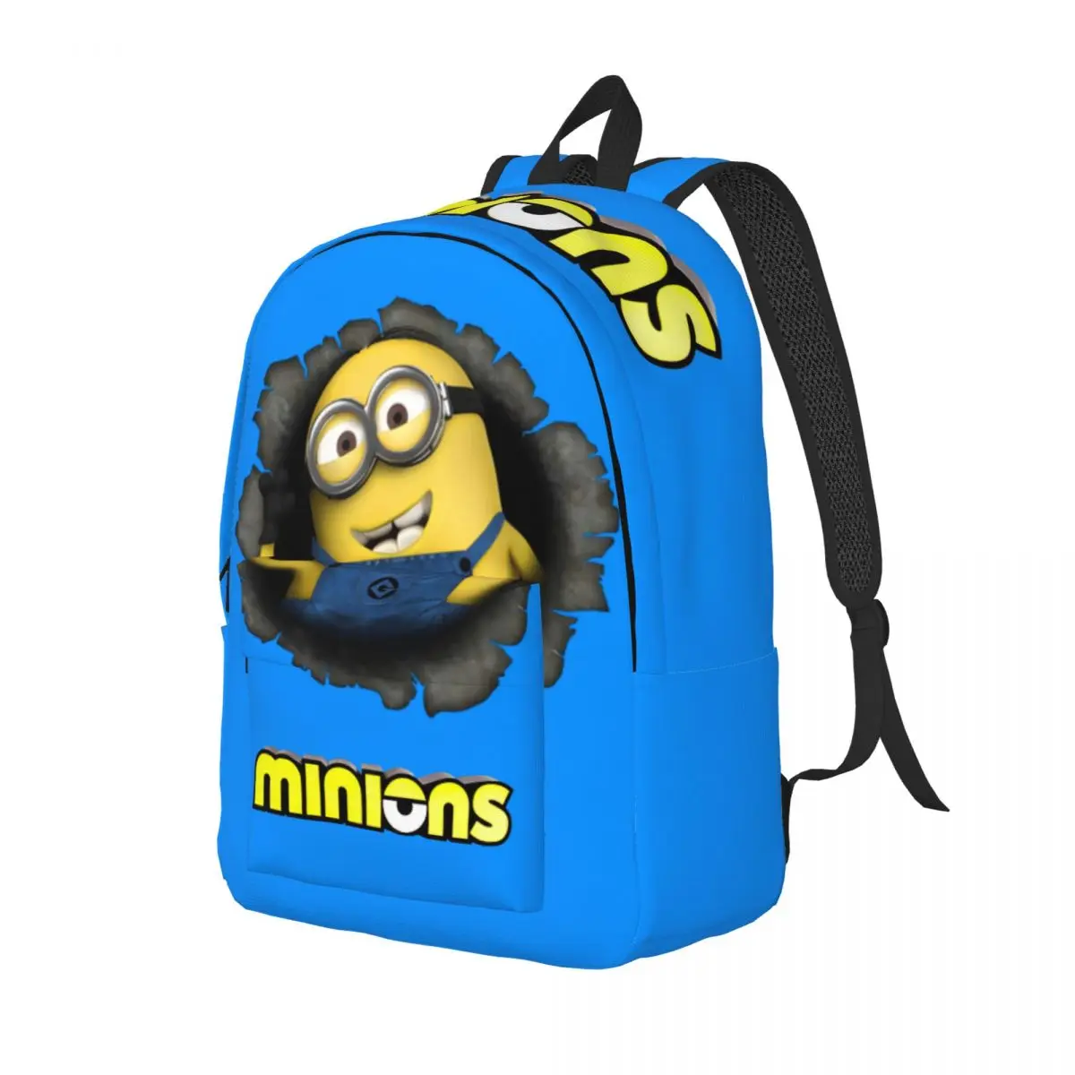 Tas penyimpanan Film komedi atas Minion untuk pria anak kerja kantor portabel Tas Laptop penutup ritsleting hadiah sekolah kembali ke sekolah