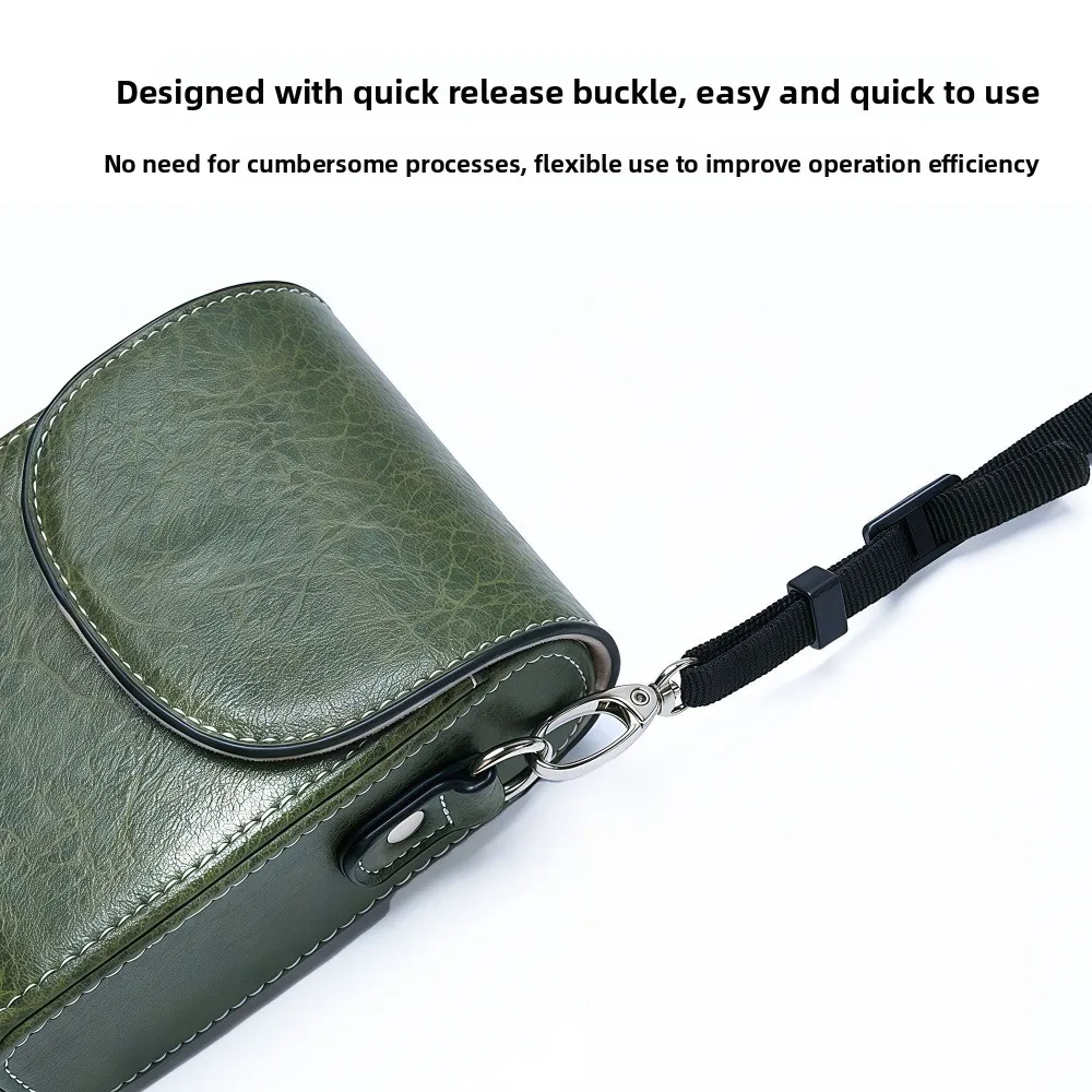 For Sony RX100M7M5 /ZV1 All-inclusive Camera case base CCD Camera portable protective case Retro PU Leather case cross body base