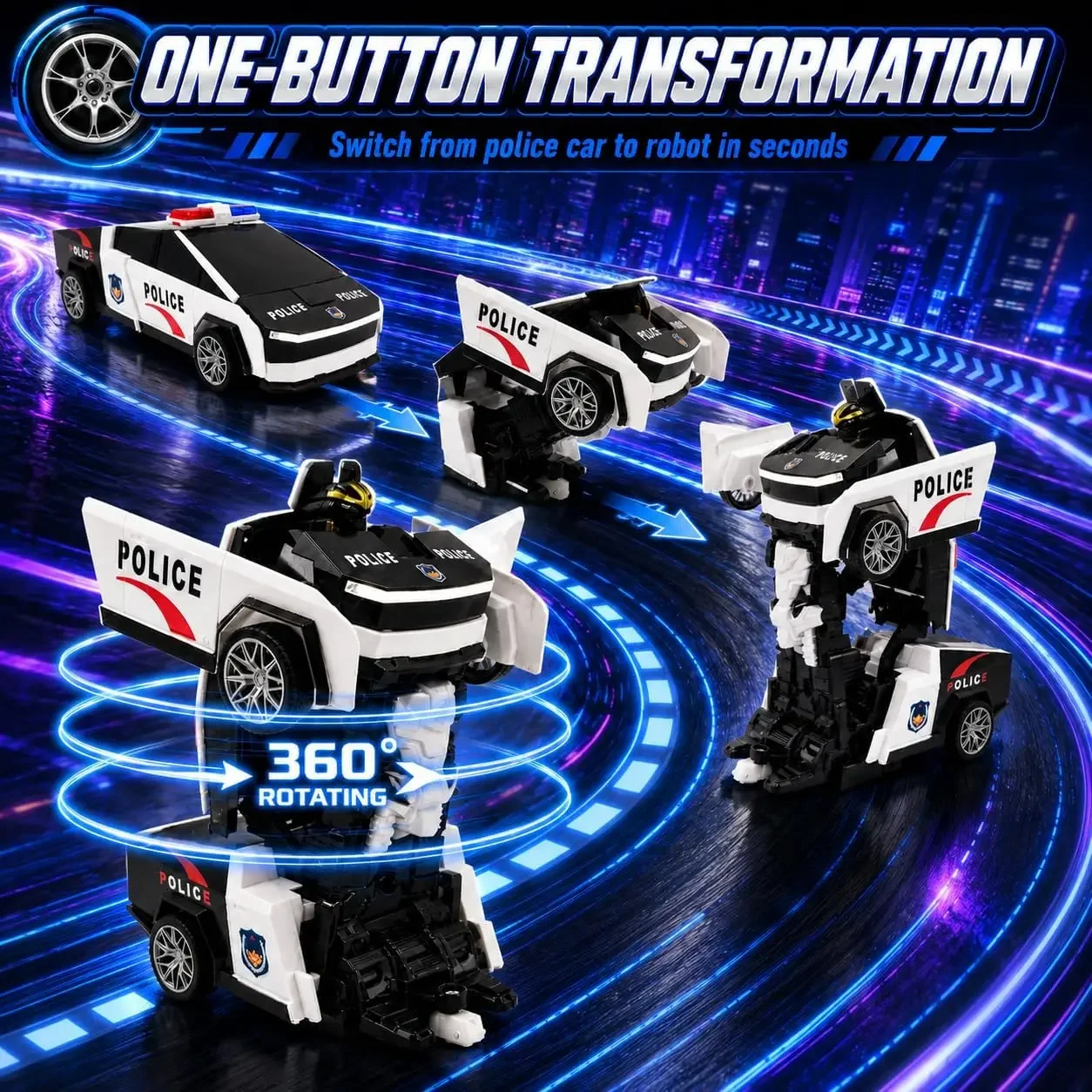 Mobil Polisi RC 2.4GHz yang Da - Drone Or Rc Car ulasan dan harga