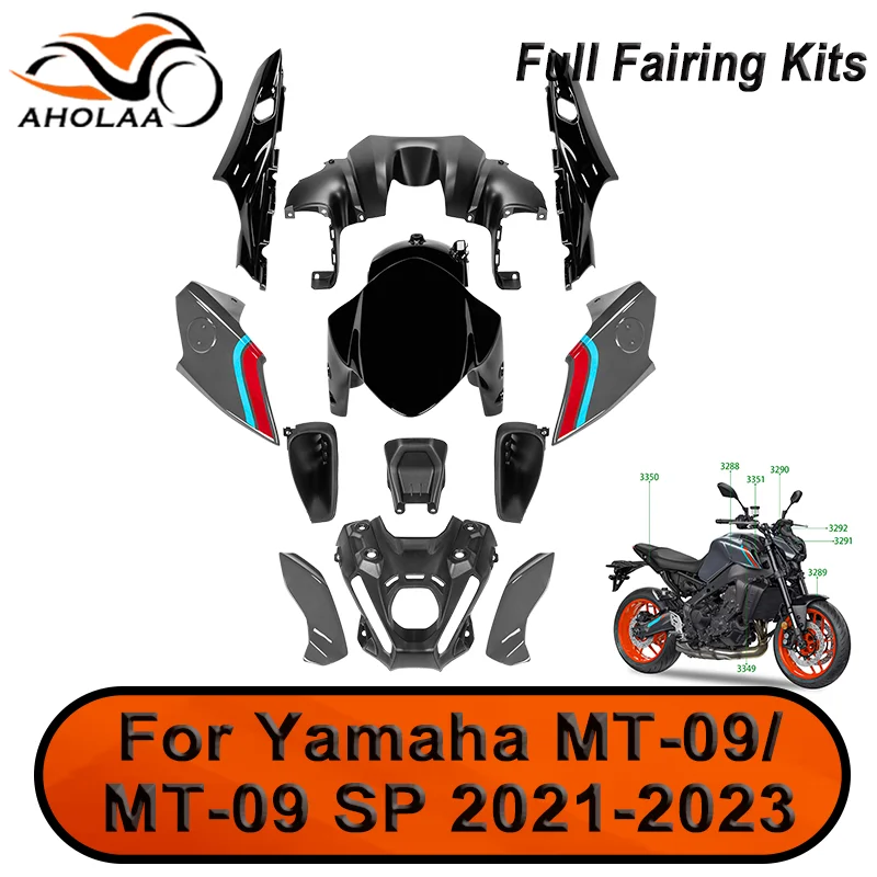 

Для MT 09 полный обтекатель, комплекты кузовных работ, крышка панели капота для Yamaha MT-09 MT09 SP 2021-2023 2022, аксессуары для мотоциклов