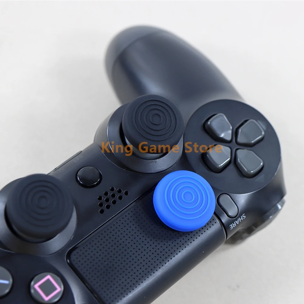 100 pçs silicone deslizamento polegar vara grip caps joystick capa para playstation 4 ps4 ps5 xboxone série switch pro controlador