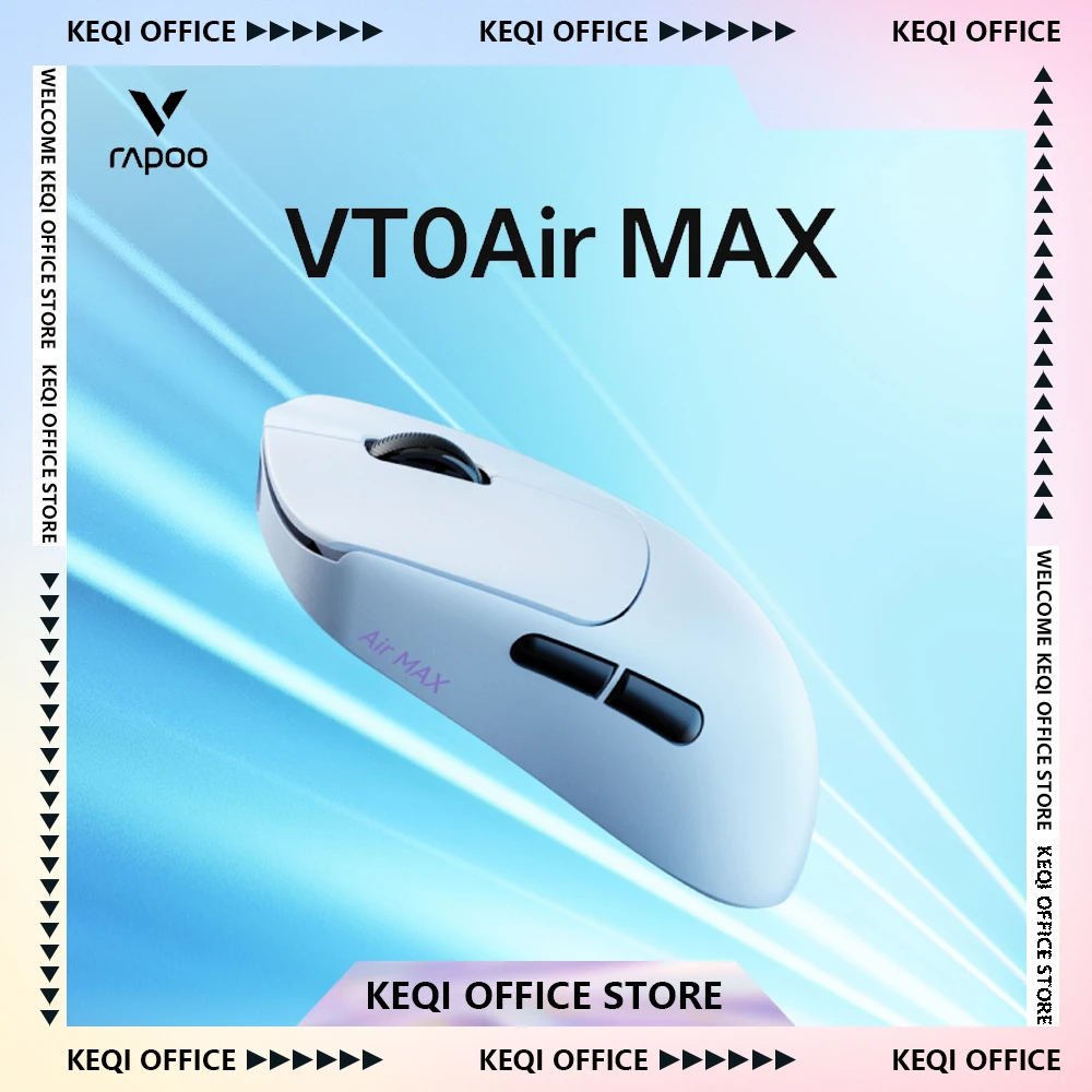 

Rapoo VT0Air MAX Wireless Mouse Dual Mode Double 8k Lightweight 3950 Ergonomics Gamer Mouse Customized Pc E-sports Gifts