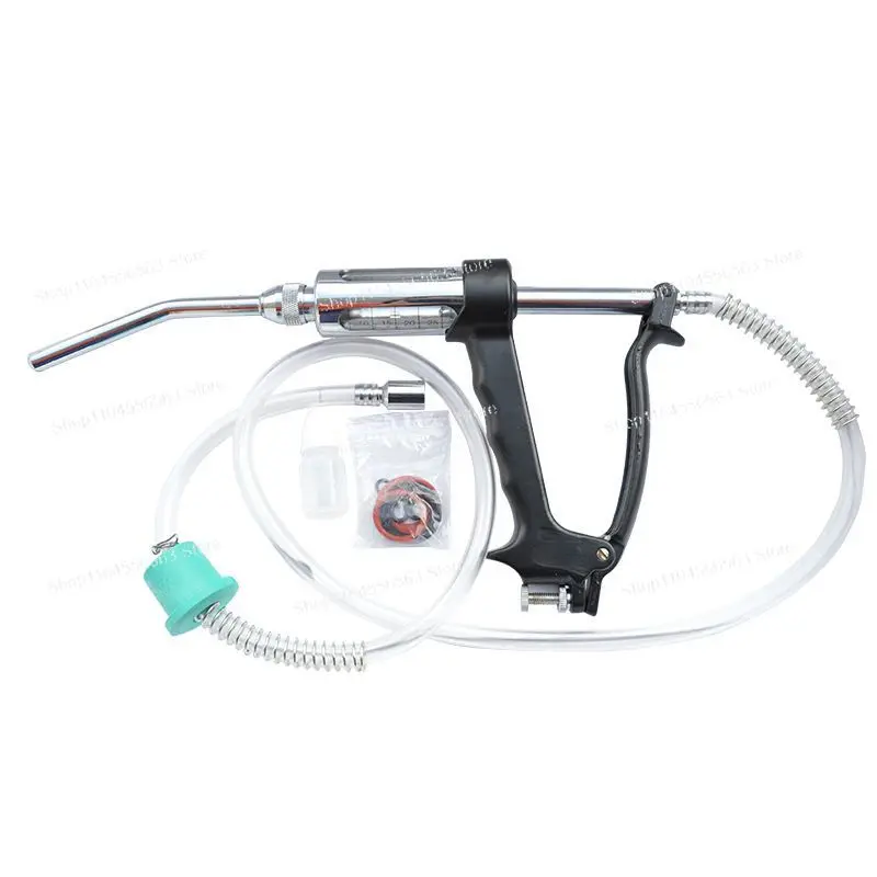 

Animal medication gun 30ml continuously adjustable animal dispenser, gun, black dispenser