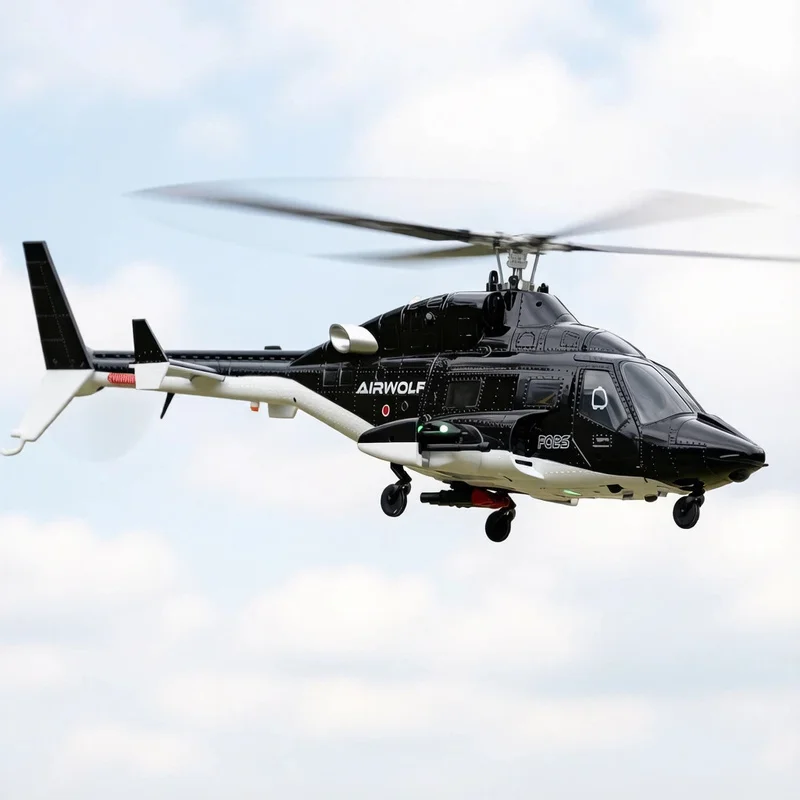 New Yuxiang F02 Optical Flow Version Flying Wolf Real Remote Control Helicopter 6-Channel RC Brushless Hover Aircraft Model Toy