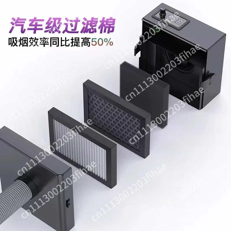 Repair Solder Bench Filter, Loco Iron Smoker Electric Soldering Iron Welding Smoke Exhaust Small Fan