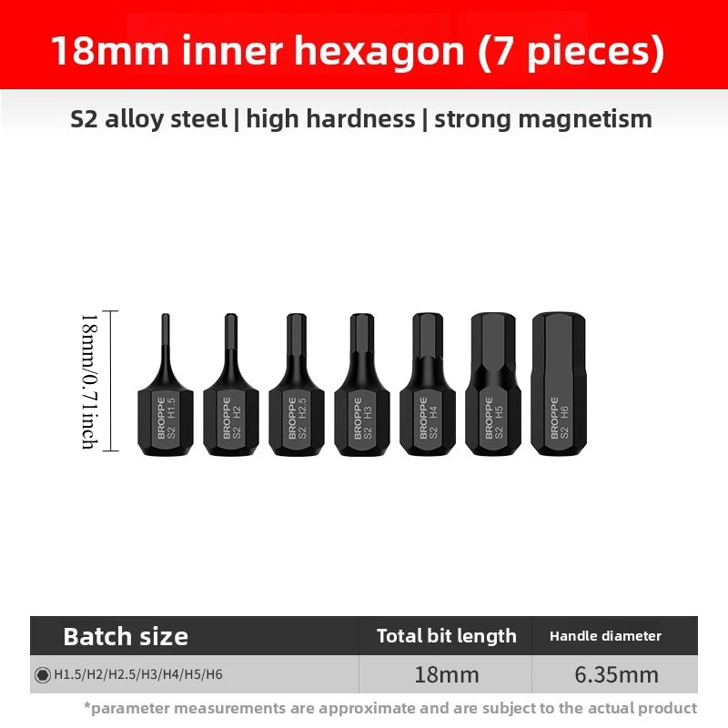 24 Stück/Set 18mm lange, superkurze Bits mit 1/4 Zoll Sechskantschaft, Phillips-, Schlitz- und Torx-Schraubendreherbits T5-T40 H1.5-H6 PH1 PH2 PH3 SL6 – Detail 6