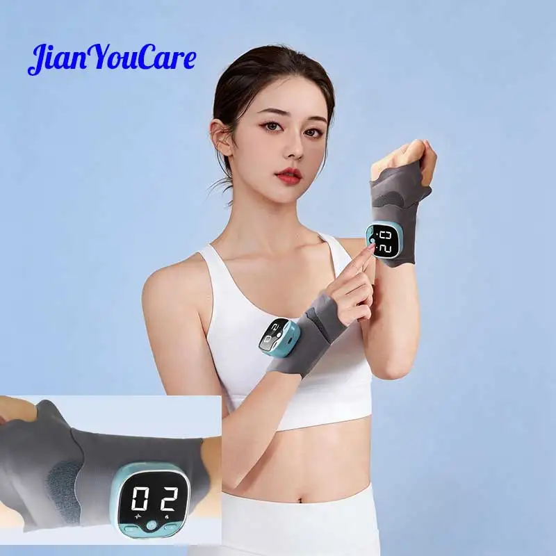 

JianYouCare electric EMS Wrist Massage Pad 3-speed rapid hot Massager Relieve joint pressure muscle soreness promote circulation