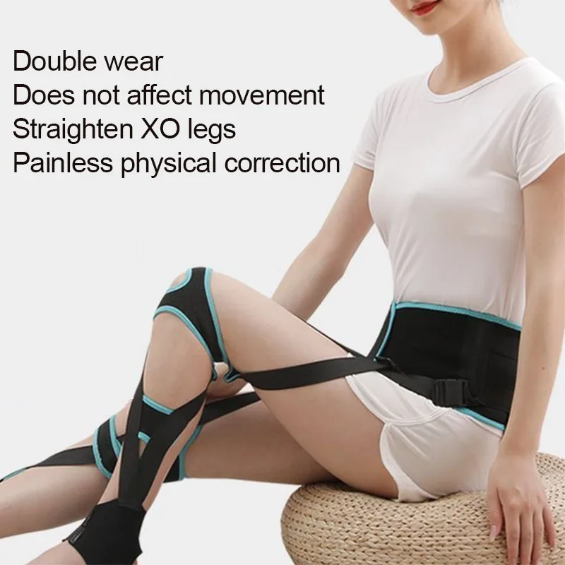 O/X-Type Leg Corrector Strap-Elasticity Leg straightener-Adjustable Bowed Knee Valgum Straightening Posture Corrector